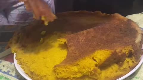 Upside Down Pumpkin Cake Falls Apart