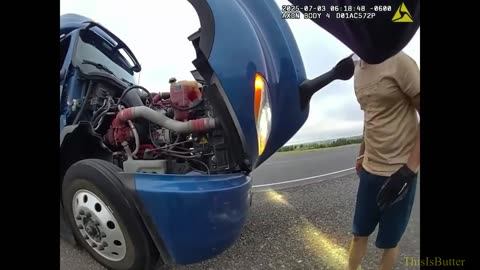 Undocumented driver in deadly Florida U-Turn crash speaks English in New Mexico State Police bodycam