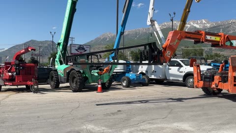 Truss Boom Jib / Winch JLG Telehandler Forklift 12' Fork Lift 2,000 LB Cap 3,500 PSI