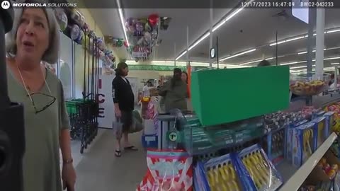 Viral: Man Terrorizes Lady Shopping For Food, Ends Badly