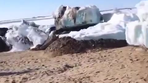 🤯✨ Watch This Ice Surge Shock The Shore! | FeedMyCuriosity