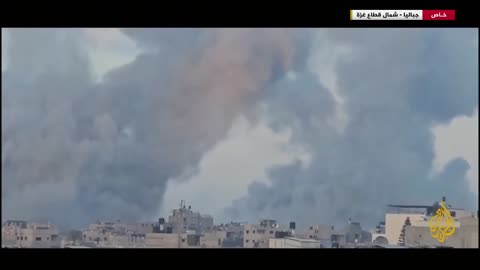 Al Jazeera airs footage of relentless Israeli airstrikes striking residential neighborhoods