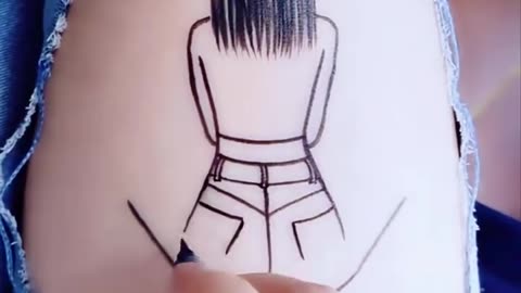 Soft Sketch on Leg – Relaxing Sensation Test
