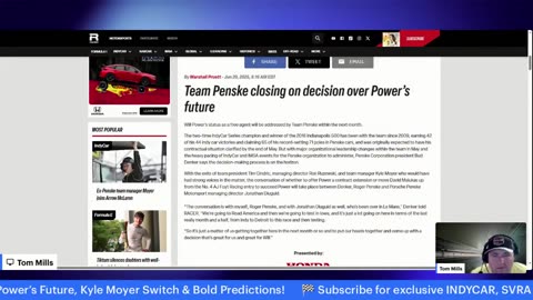Road America! Will Power’s Future, Kyle Moyer Switch & Bold Predictions!