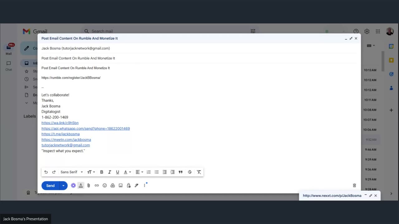 Post Email Content On Rumble And Monetize It