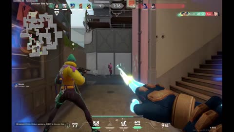 Valorant game play neon main