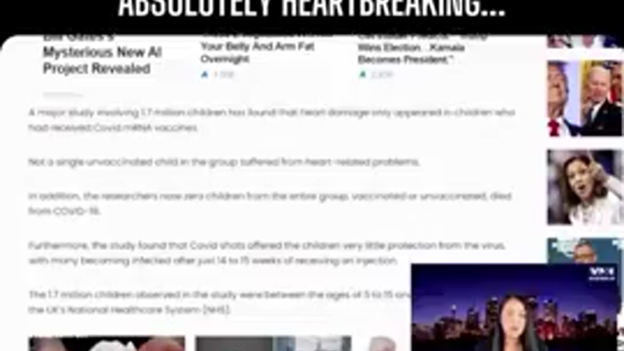 Heart disease in covid vax children is out of control official medical study