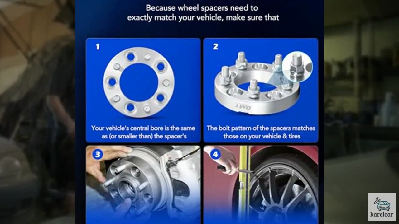 Orion Motor Tech 5x4.5 Wheel Spacers, 1 Inch Spacers with 1/2-20 Studs Compatibl