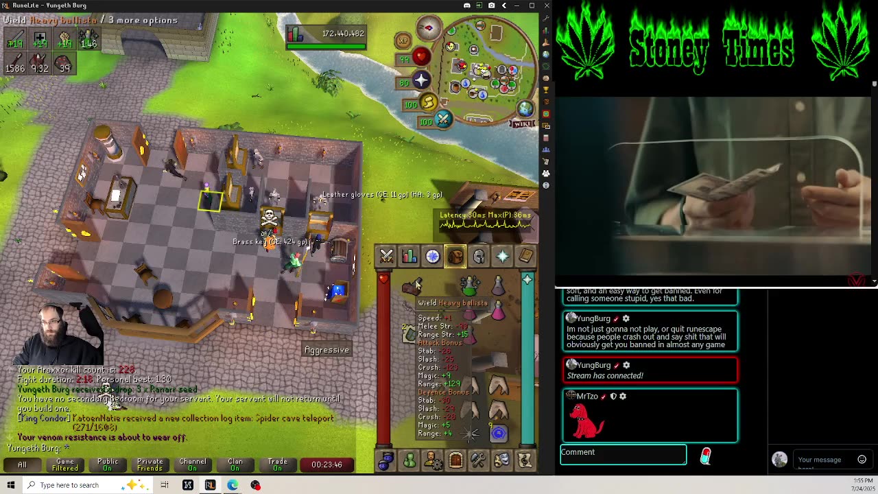 Burg's Lounge.. Runescape n' Chill 7-24 #Live #Cannabis #420 #OSRS