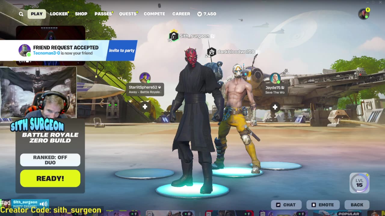 Sithsurgeon - Family Friendly Fortnite Live Stream