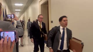Joe Biden’s White House doctor Kevin O'Connor leaves Capitol Hill after pleading the Fifth Amendment