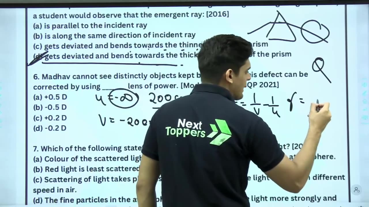 Physics Ch 2 Human Eye lecture 5 + Doubt Classs