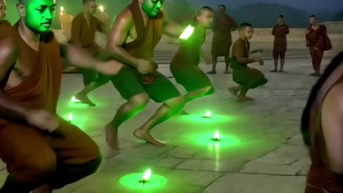 Buddha Green Candle Dance