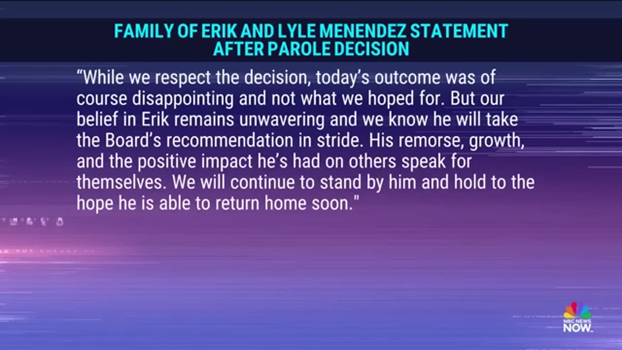 Erik Menendez denied parole in California