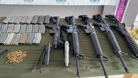 Armas incautadas al Clan del Golfo en Bolívar