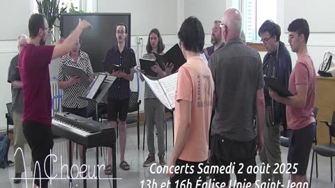 Ne manquez pas les deux magnifique concerts du samedi 2 août ! 13h et 16h