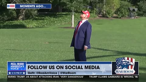 🚨President Trump just landed at the White House to meet with his National Security team.