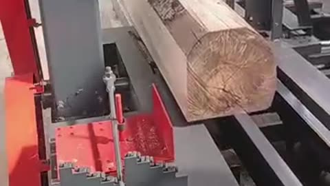 Big wood cutting