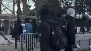 Police in Paris forced to flee by those now in charge.