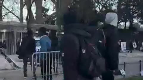 Police in Paris forced to flee by those now in charge.