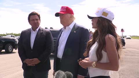 President Trump Arrives Dade - Collier Training and Transition Airport, July 01, 2025