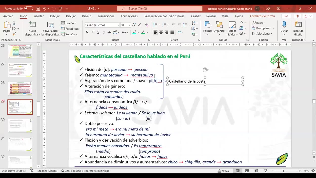 SAVIA REGULAR 2025 | Semana 02 | Lenguaje