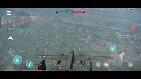War Thunder Tier 4 bombers gameplay - B-25, He-111