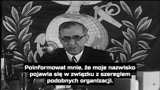 Generał dywizji Smedley Butler ujawnia spisek 'faszystów' w Newtown Square w Pensylwanii