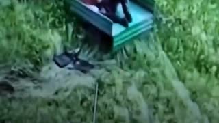 🇺🇦 Wounded Ukrainian soldier rescued by unmanned ground vehicle.
