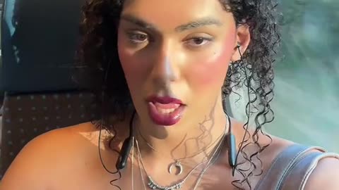 Tgirl in this train to travel