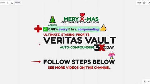VERITAS VAULT (live demo) YIPPEE MY FIRST TEAM COMMISSIONS - STAKING PROFITS - TOP TEAM ROB BUSER