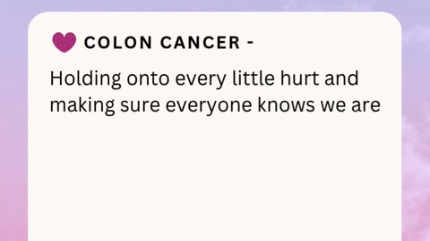 COLON CANCER ❤️
