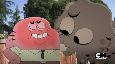 Gumball claps in Fear