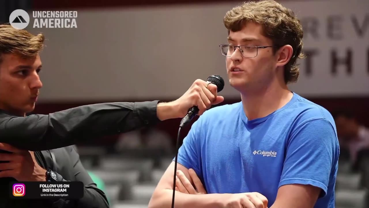 ♦️White college student goes drops a NUKE during speech with MYRON