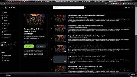 The Dungeon Siege 2: Broken World Unofficial Soundtrack is now available on this channel