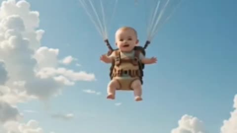 Baby Sat on a Flying Plane – Then It All Went Wrong! #ai #baby #fly #plane #shorts