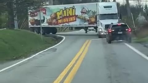 Car Refuses to Reverse for Truck __ ViralHog