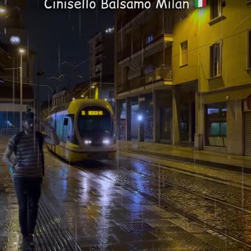 Rainy days with thunderstorms at night: Cinisello Balsamo Milan 🇮🇹 #rainsounds #rainwiththunder