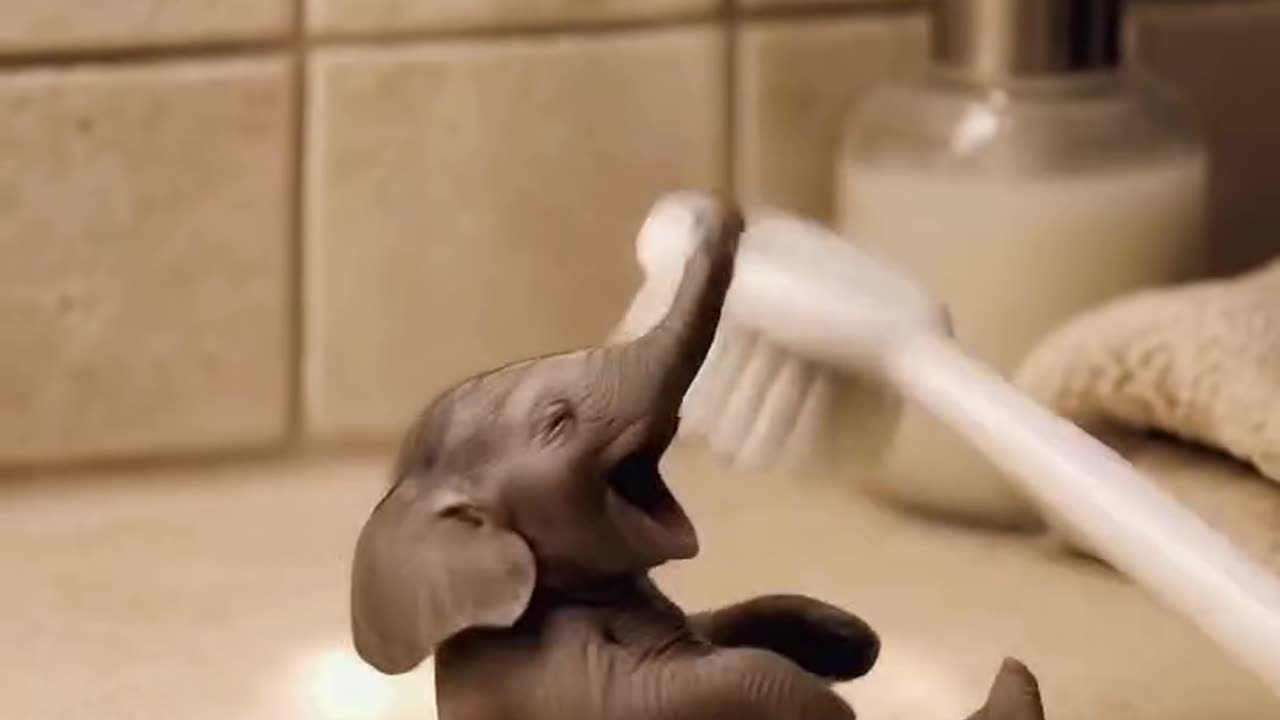 Baby Elephant Tickling 😂😂