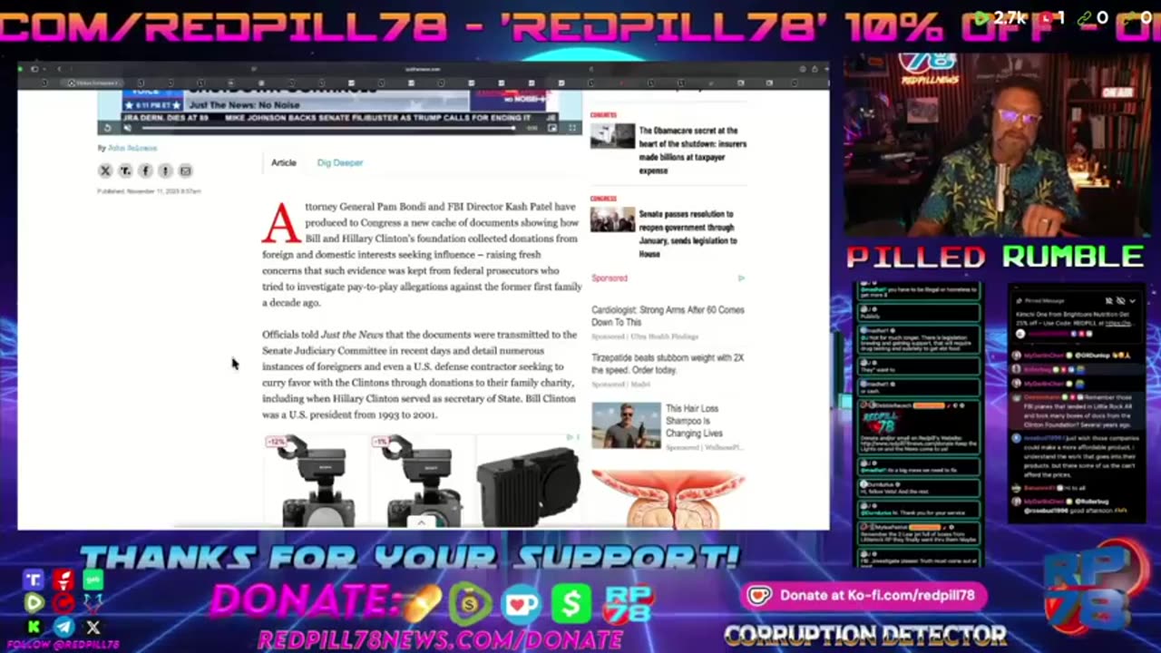 The Clinton Foundation - a Legacy Of Corruption on Red Pill News Live