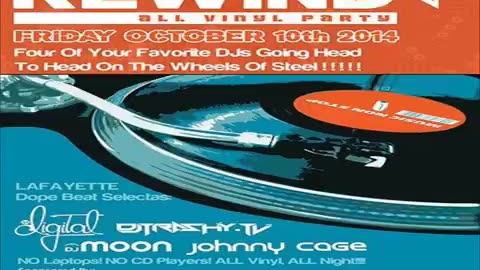 DJ Moon, Johnny CaGe, DJ Digital, DJ Trashy - Vinyl Rewind 4 at NiteTown (10-10-2014)