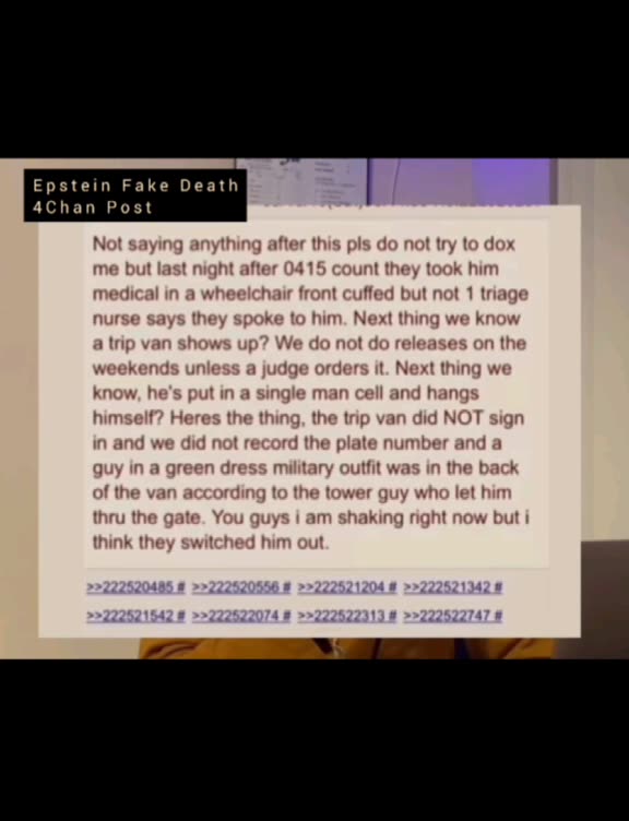 Was Epstein switched at the prison? Is he really in Iceland?