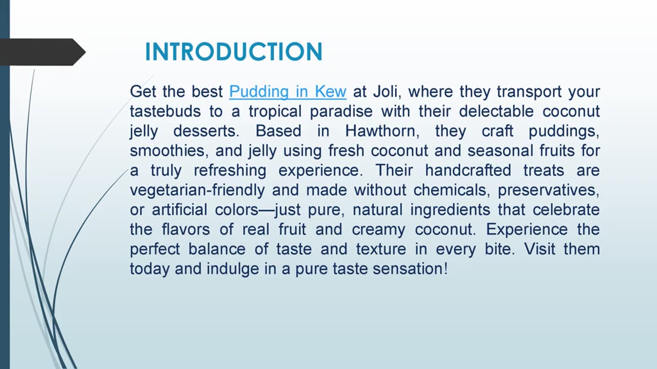 Get the best Pudding in Kew