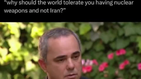 🇮🇱 Israeli mental gymnastics on why they can be nuclear and Iran cannot.