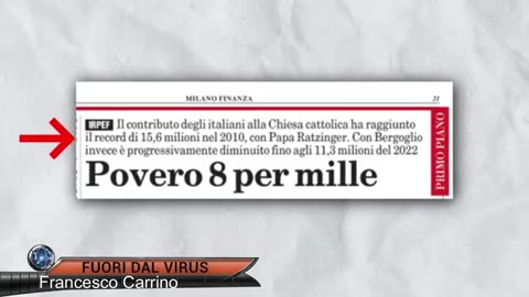 RISCHIA IL FALLIMENTO FINANZIARIO DOPO AVER PERSO 4 MILIONI DI FEDELI Fuori dal Virus n.1489.SP
