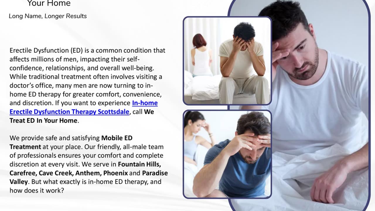 What Is In-Home Erectile Dysfunction Therapy and How Does It Work?