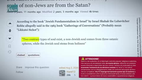 ✡️ LA SETTA SIONISTA CHABAD LUBAVITCH ✡️