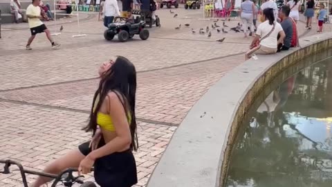 Unexpected Bicycle Seat Prank Surprise