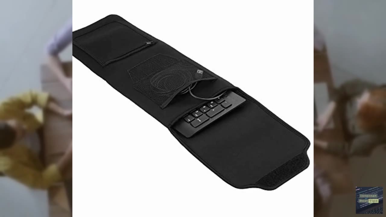 KuRoKo Keyboard Neoprene Sleeve Case(up to 18 Inches), with Wireless Mouse Stora