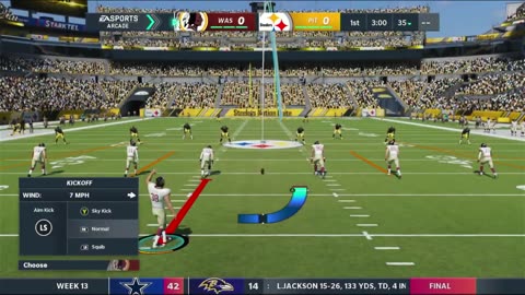 1964 WASHINGTON VS Madden 21 I Franchise WEEK 13 WASHINGTON VS PITTSBURGH